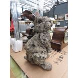 Resin figure of rabbit