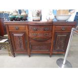 Edwardian sideboard with carved panels