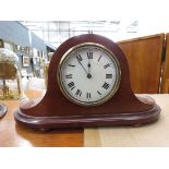 Dome topped mantle clock