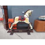 Painted rocking horse