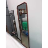 +VAT (6) Mirror in dark wood frame