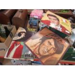 Stack of Elvis Presley records