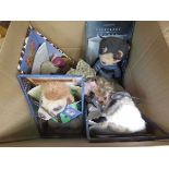 Box containing meerkat toys