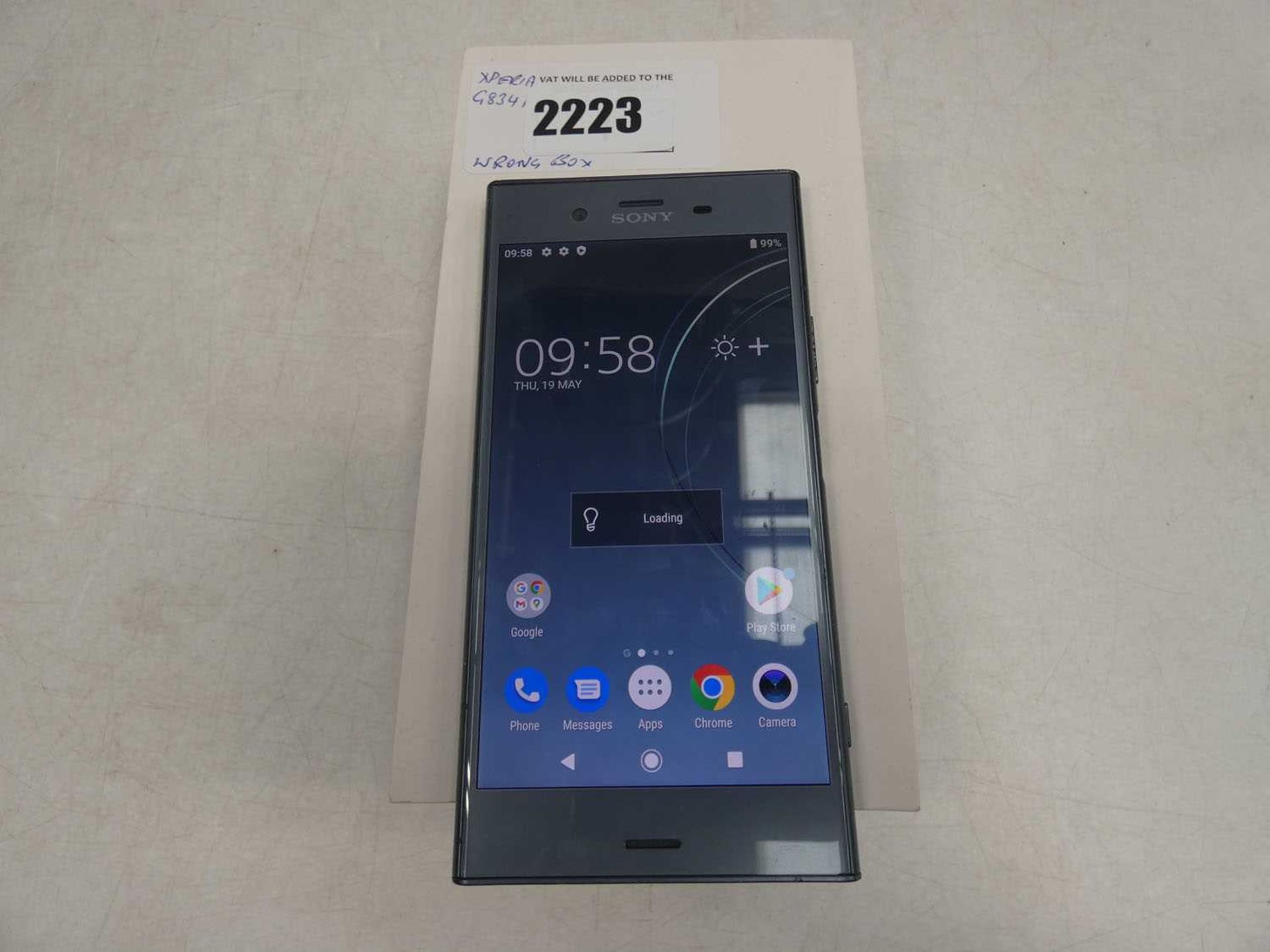 +VAT Sony Xperia G8341 smartphone (wrong box)