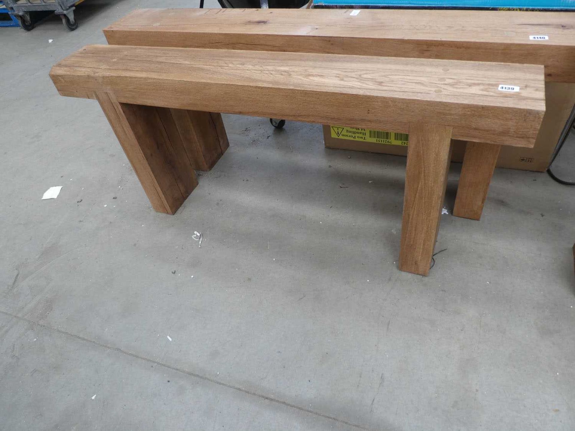 Wooden bench