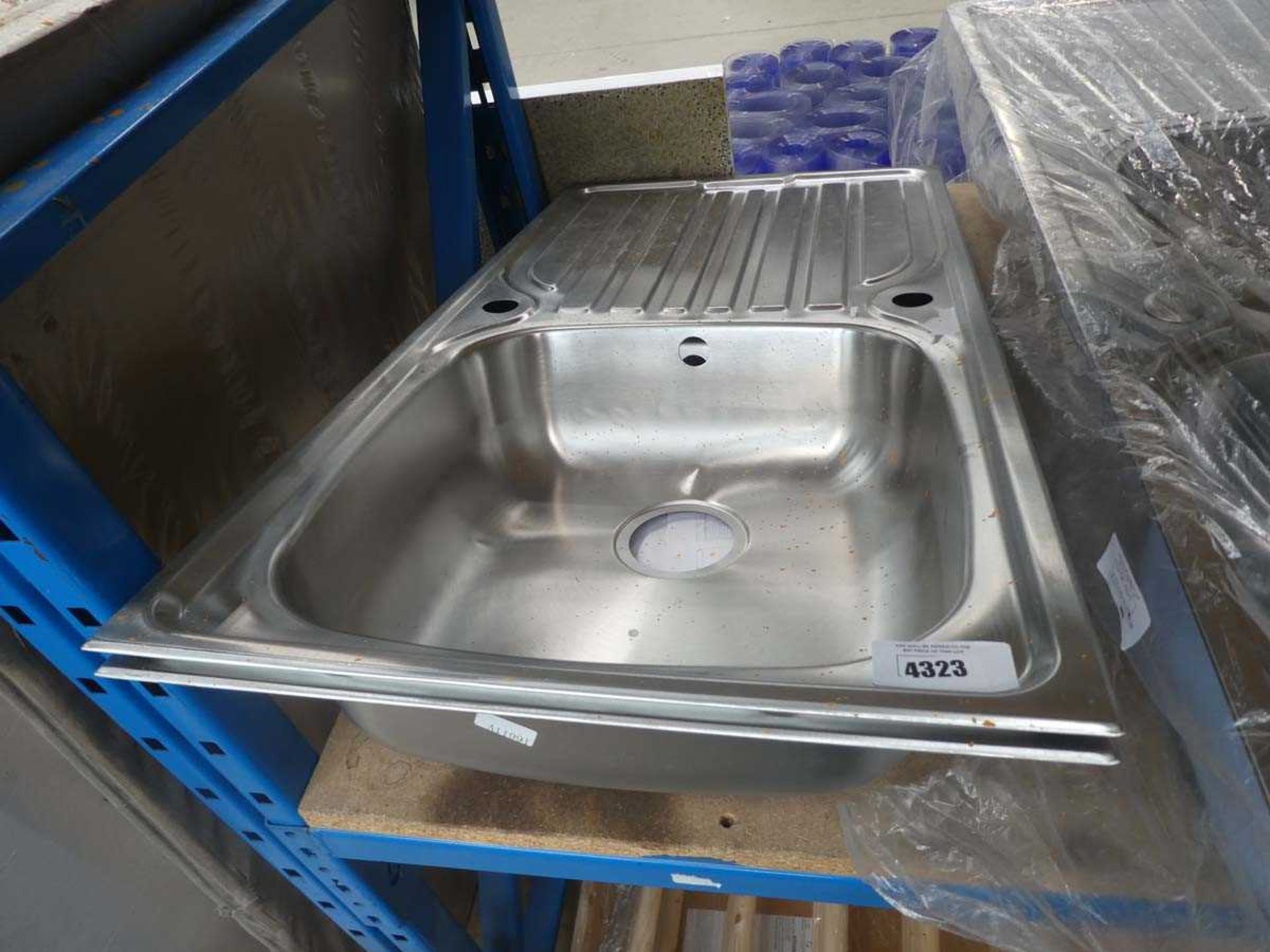 +VAT Single bowl stainless steel sink x 2