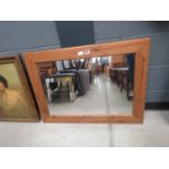 Pine framed mirror