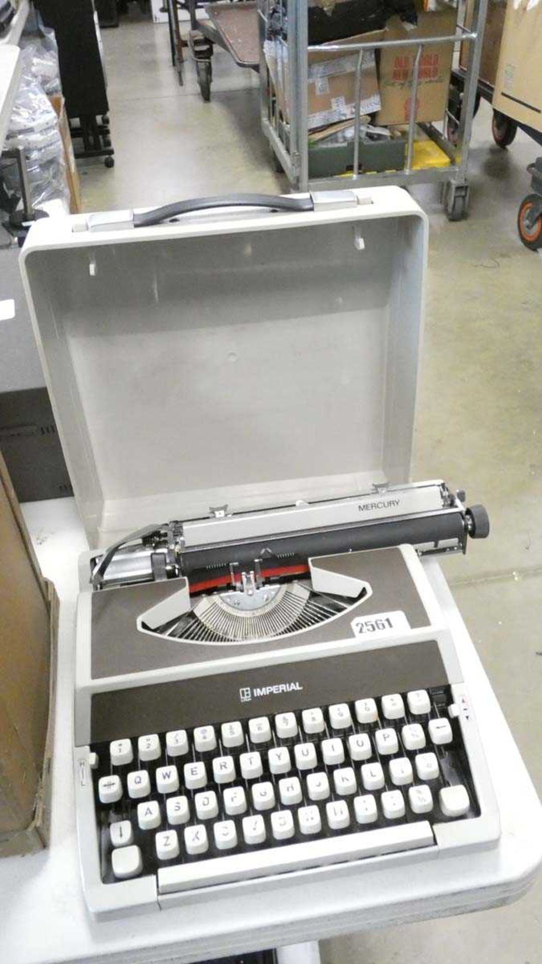 Mercury Imperial typewriter with case
