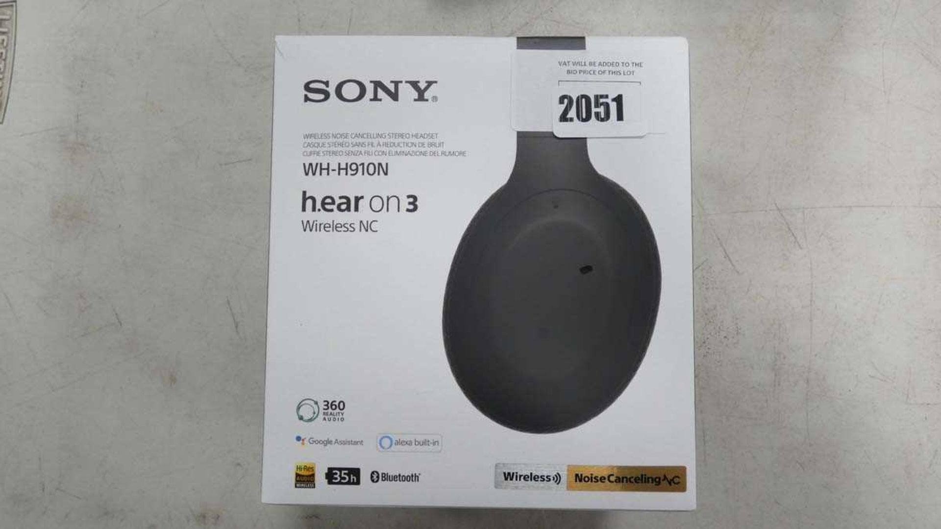 +VAT Sony WH-H910N wireless noise cancelling headset in box