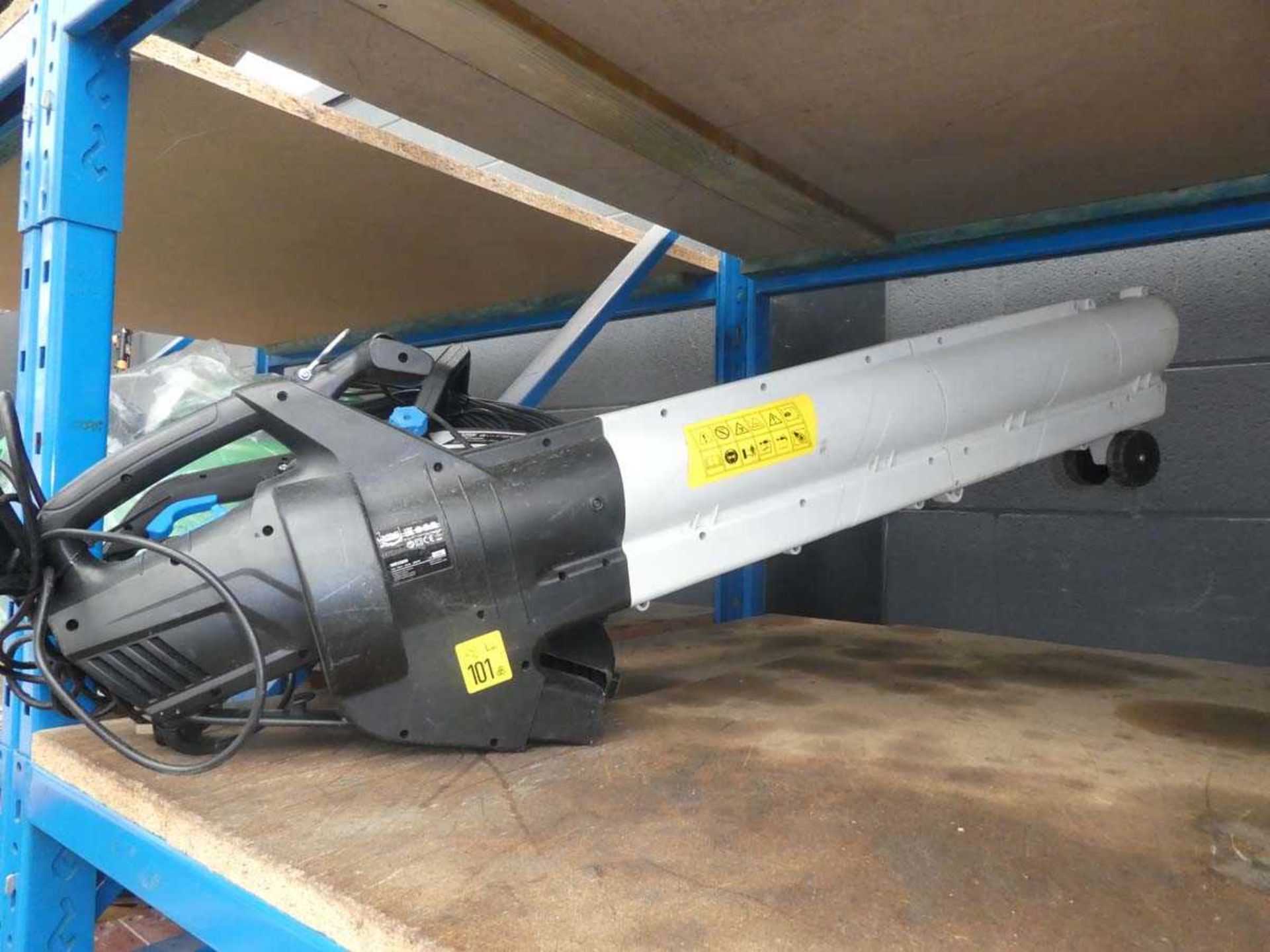 2 electric MacAllister leaf blowers