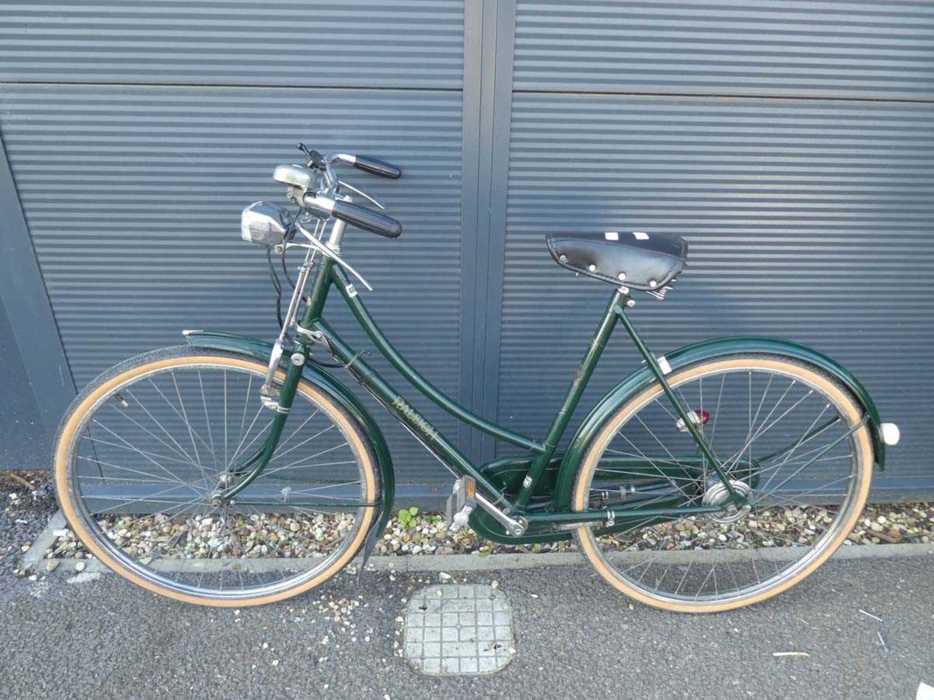 Green Raleigh ladies bike