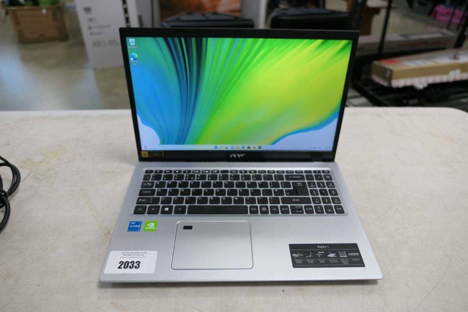 +VAT Acer Aspire 5 laptop core i3 11th generation processor, 8gb RAM, 256gb storage, running Windows