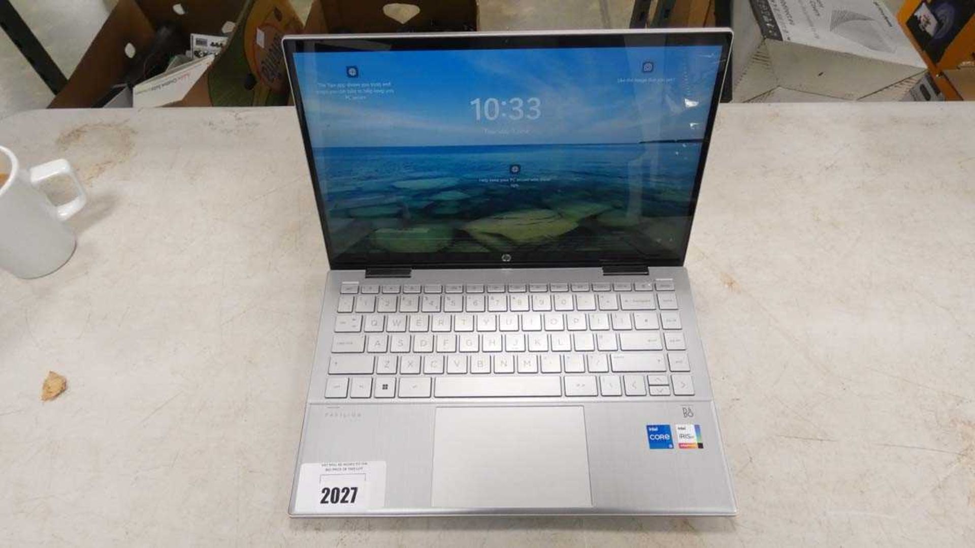 +VAT HP laptop with core i5 11th generation processor, 8gb RAM, 512gb storage, running Windows 11,