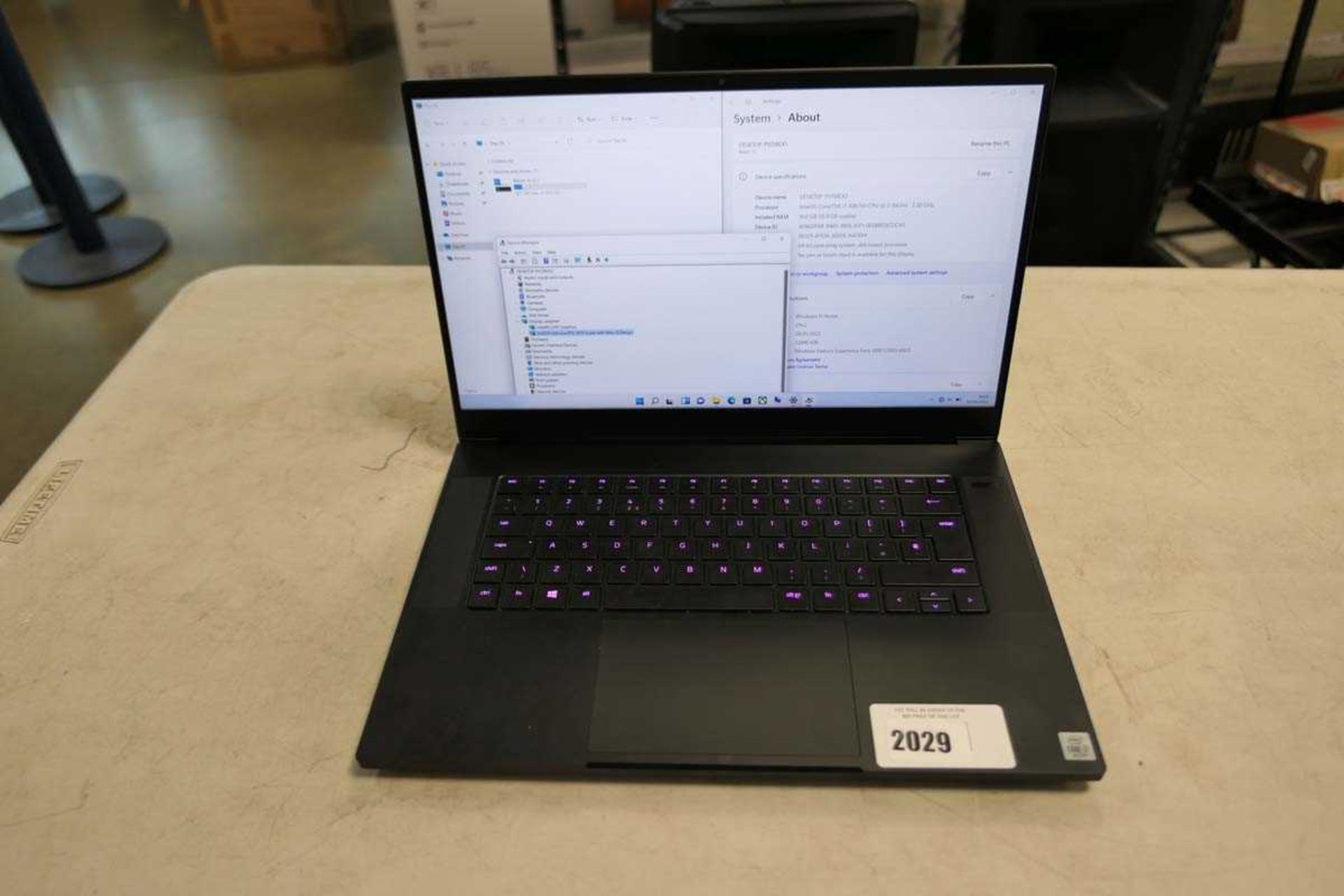 +VAT Razer laptop core i7 10th generation processor, 16gb RAM, 512gb storage, RTX2070 super GPU,