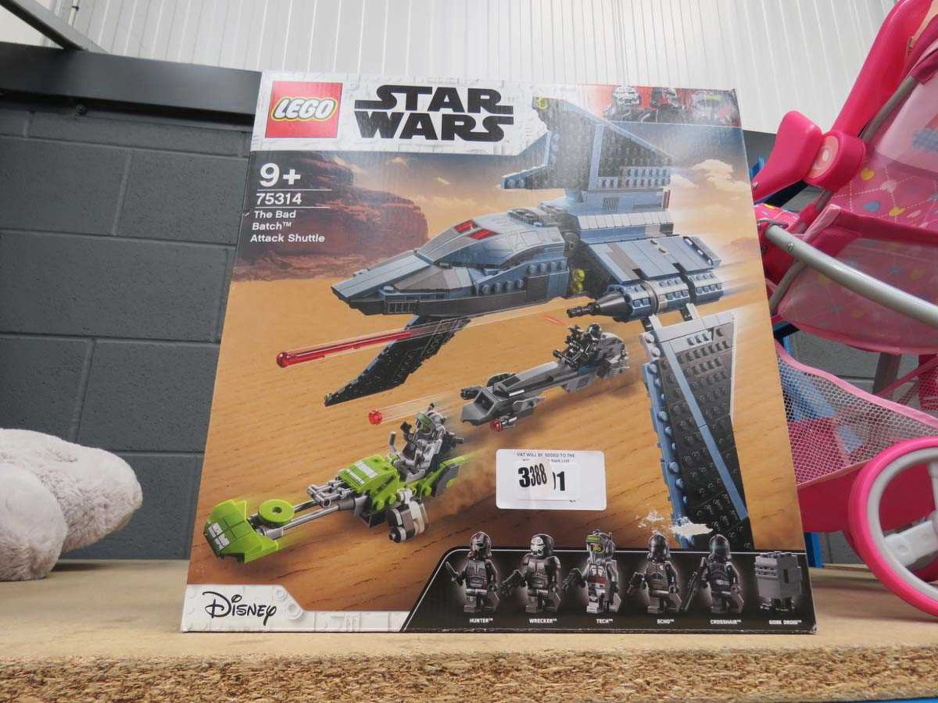 +VAT Boxed Lego Star Wars 75314 The Bad Batch attack shuttle