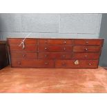 Victorian mahogany table top specimen cabinet