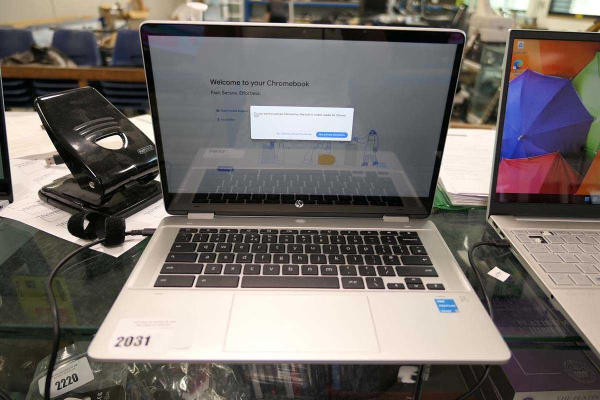 +VAT HP Chromebook X360 laptop, 14B-CB0002NA, Intel Pentium processor, 4GB RAM, 64GB storage, Google