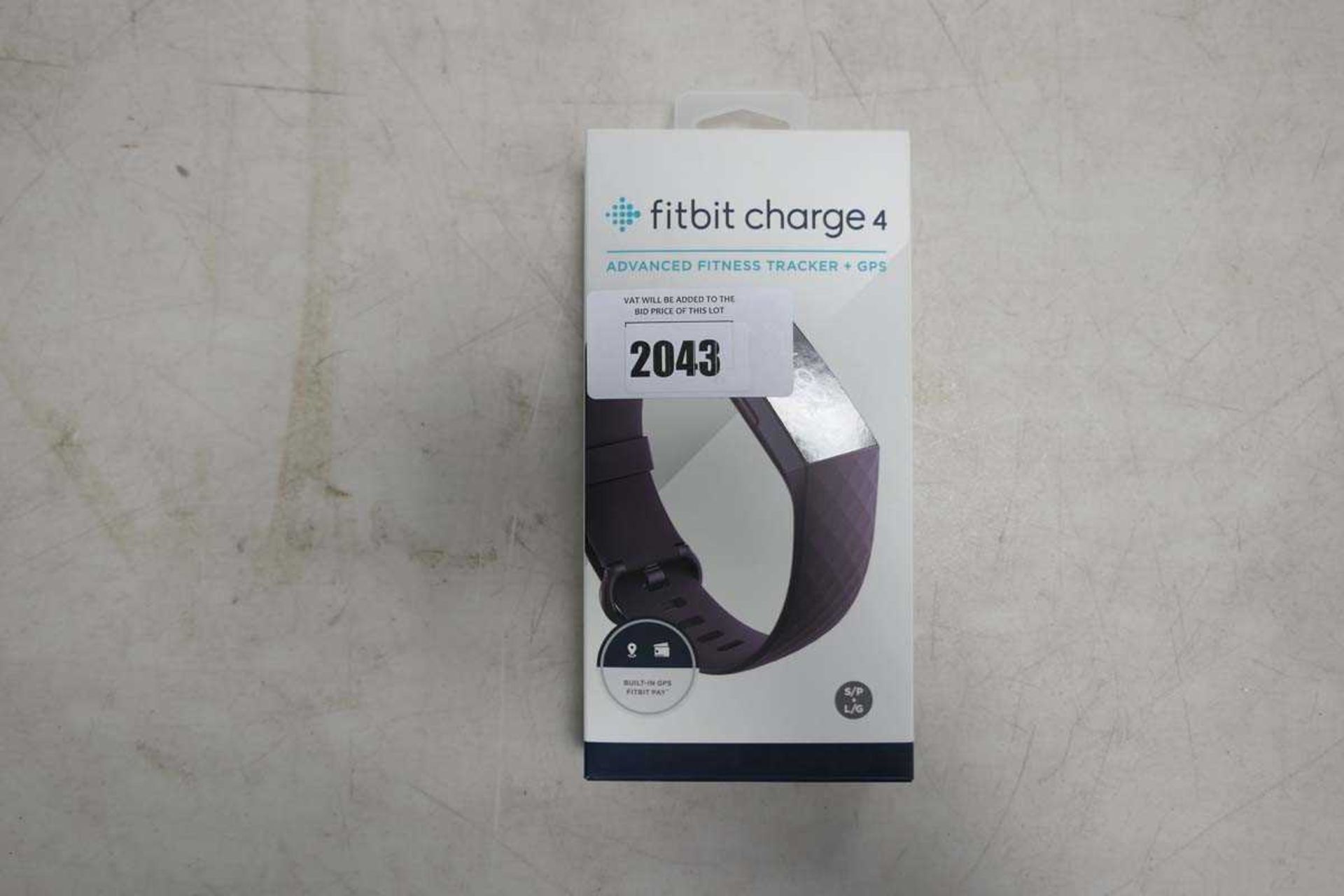 +VAT FitBit Charge 4 GPS tracker wristband in box