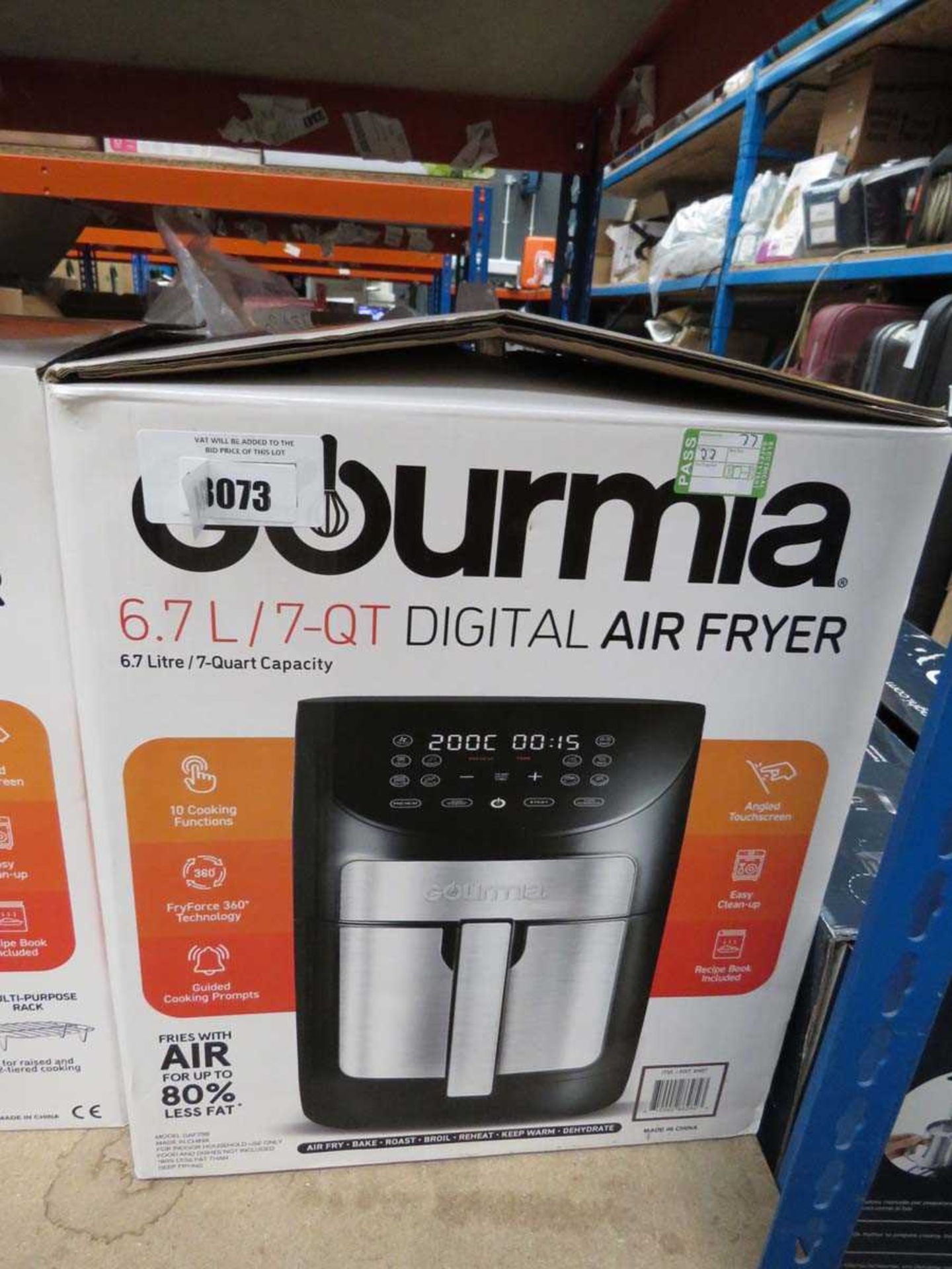 +VAT Gourmia 6.7L digital air fryer