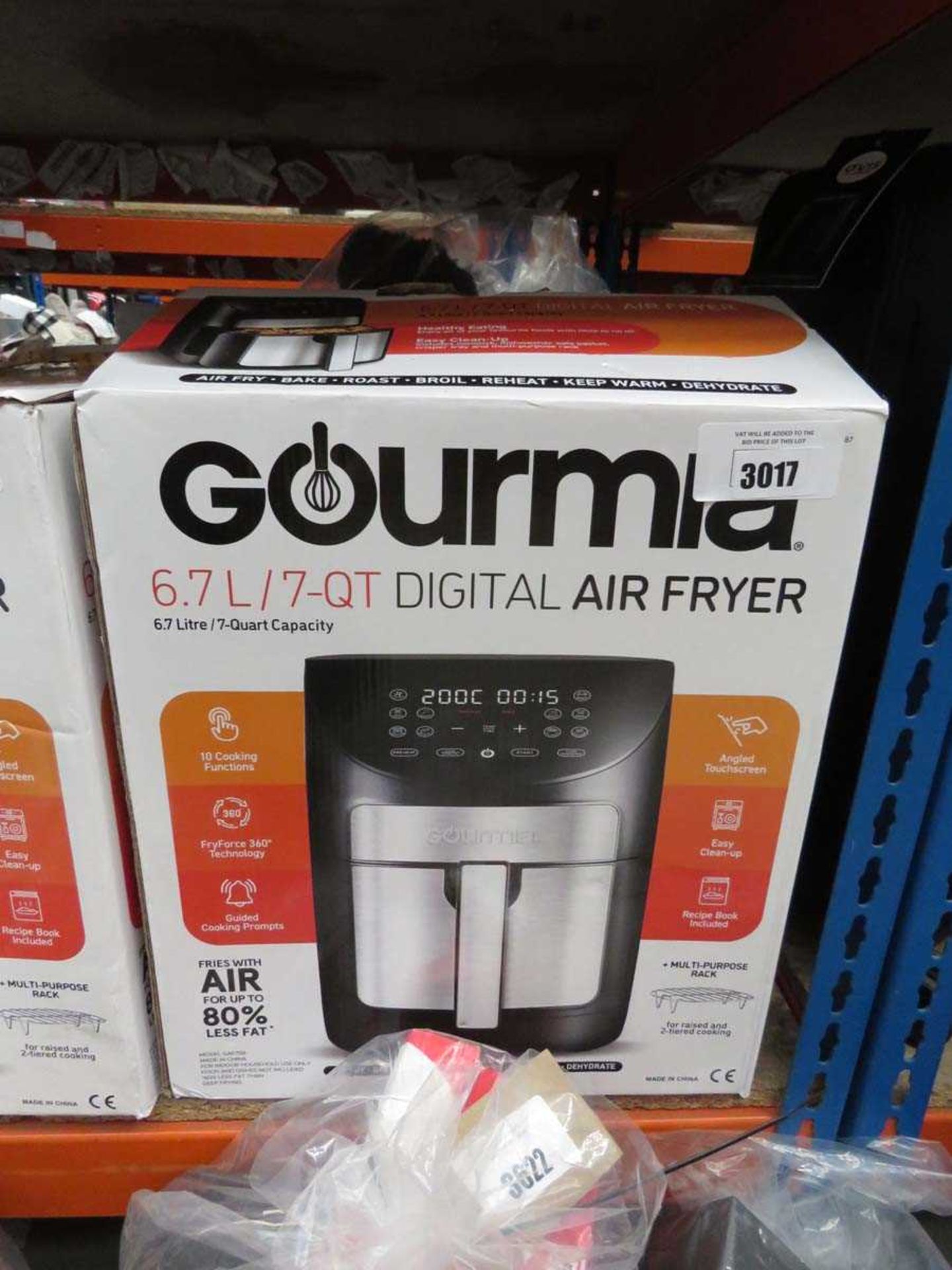 +VAT Gourmia 6.7L digital air fryer