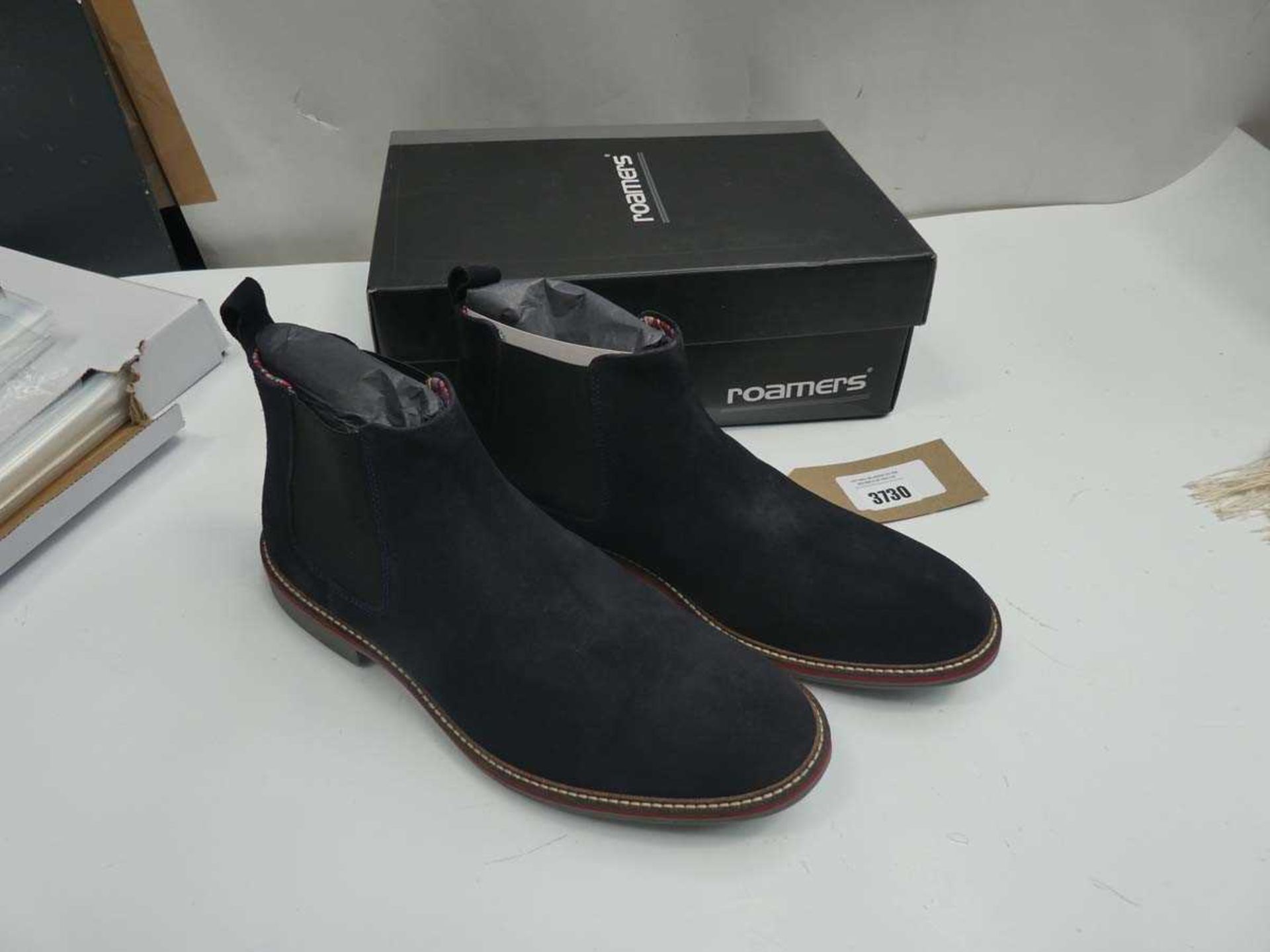 +VAT Pair of Roamers ankle boots in navy, size 11 (with box)