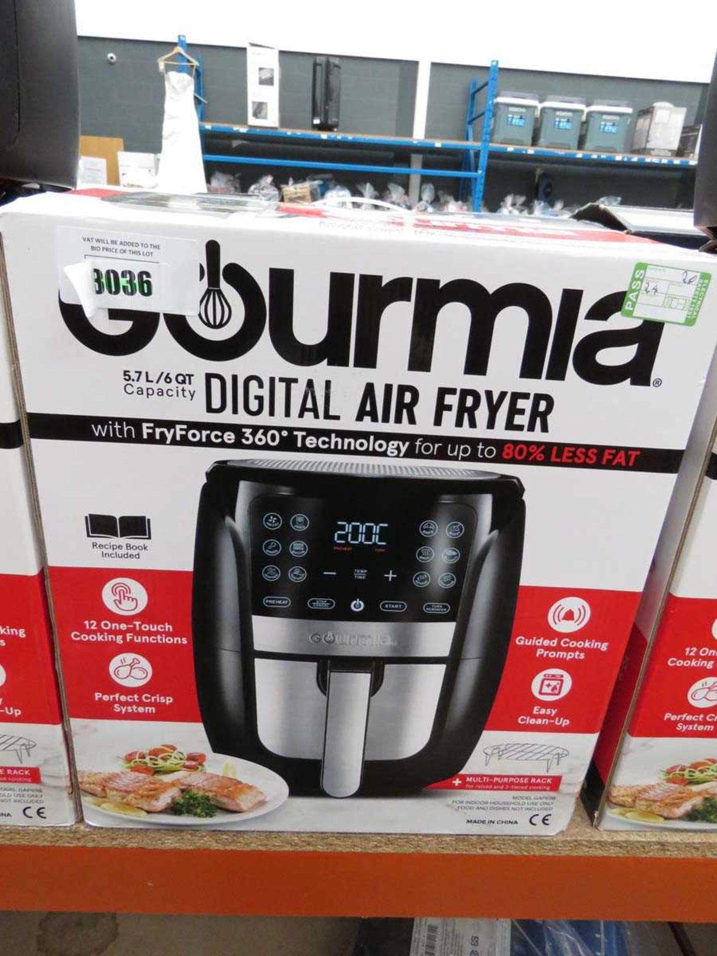 +VAT Gourmia 5.7L digital air fryer