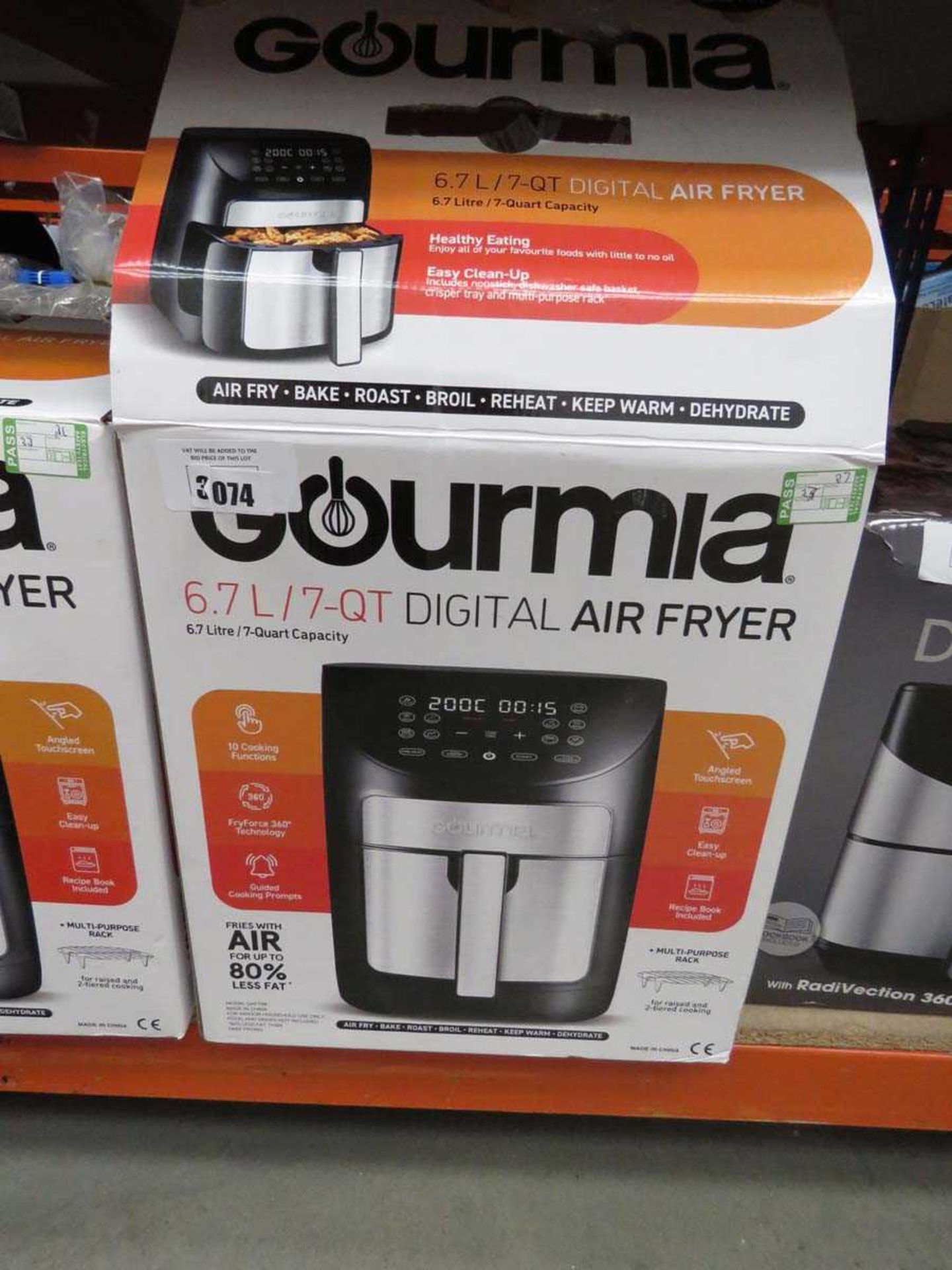 +VAT Gourmia 6.7L digital air fryer