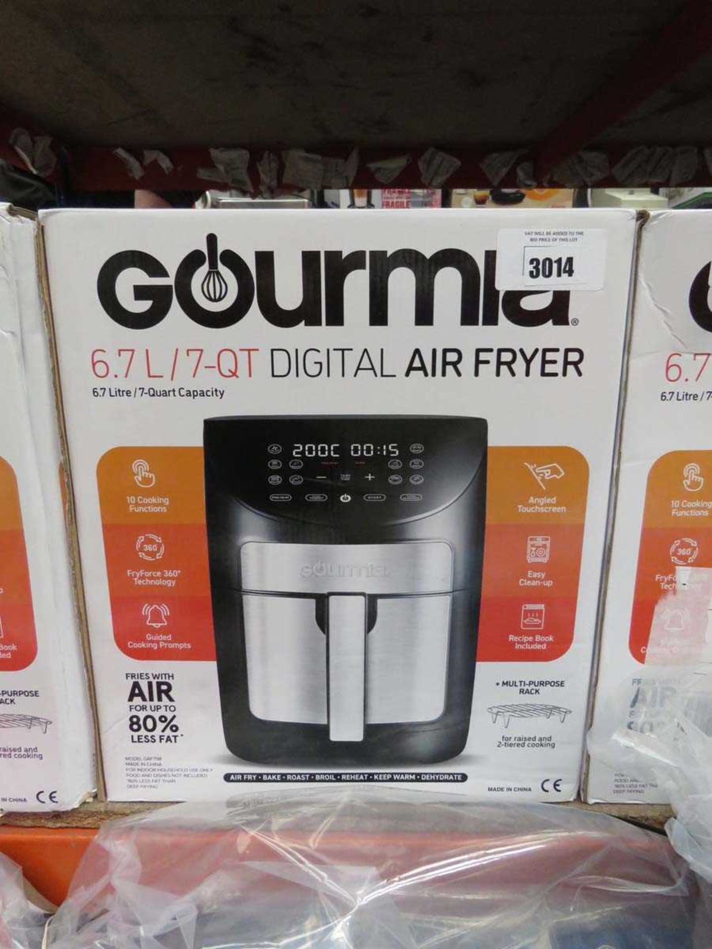 +VAT Gourmet 6.7L digital air fryer