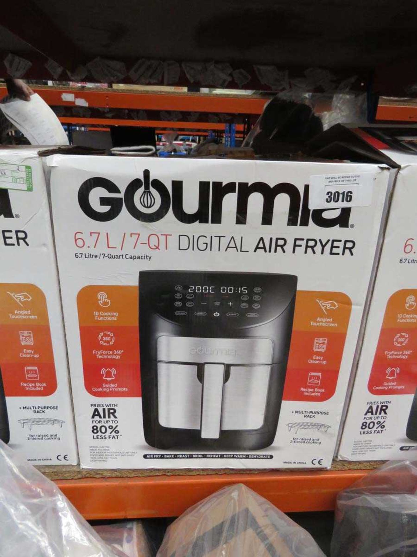 +VAT Gourmia 6.7L digital air fryer