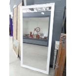 +VAT (3) Large rectangular mirror with white frame