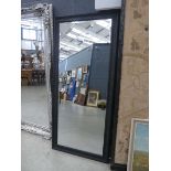 +VAT (10) Large rectangular mirror with black frame