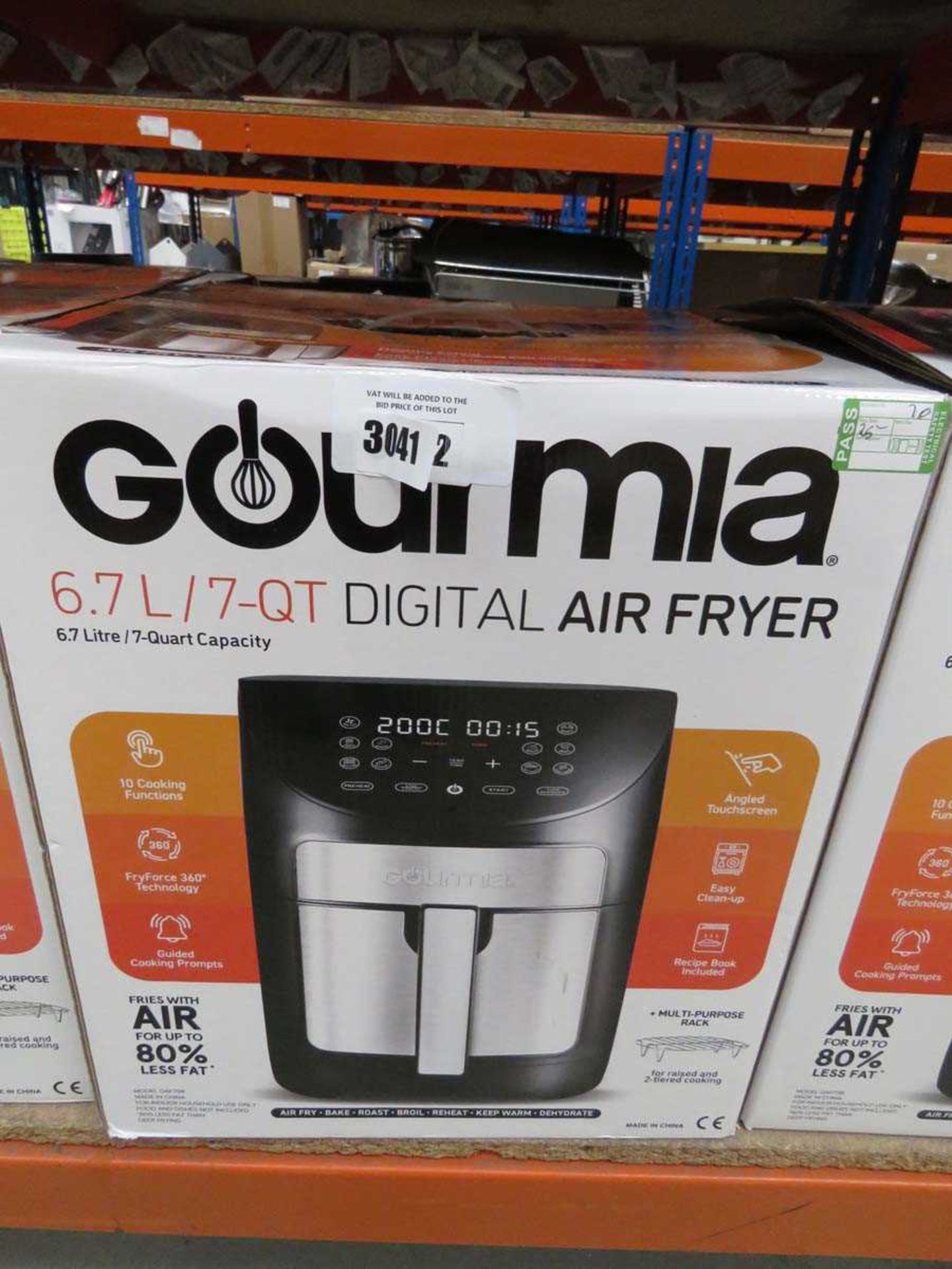 +VAT Gourmia 6.7L digital air fryer