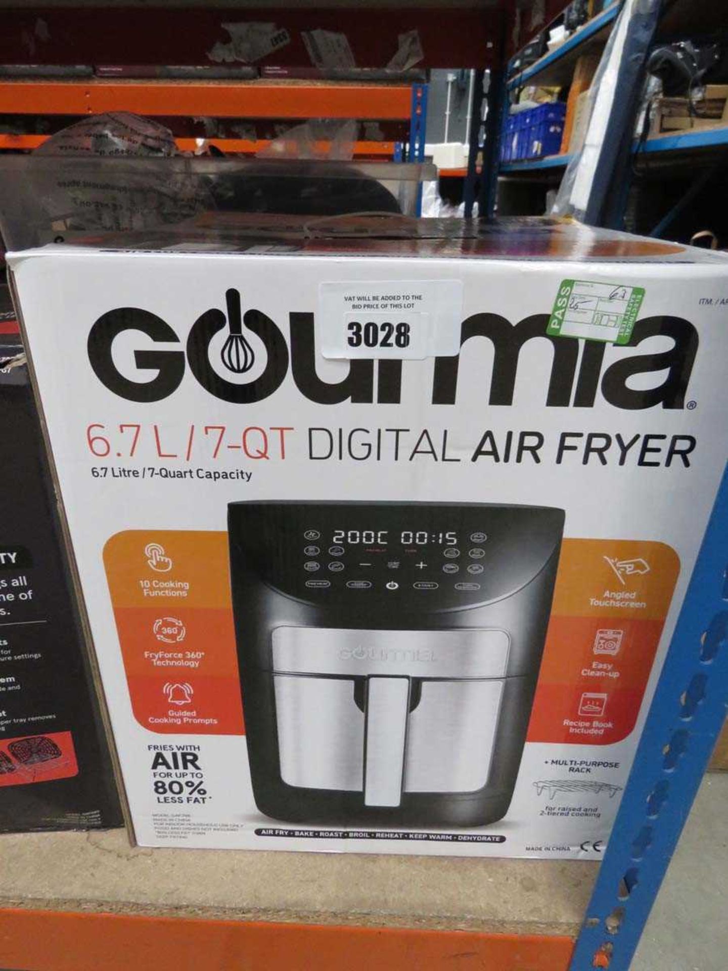 +VAT Gourmia 6.7L digital air fryer