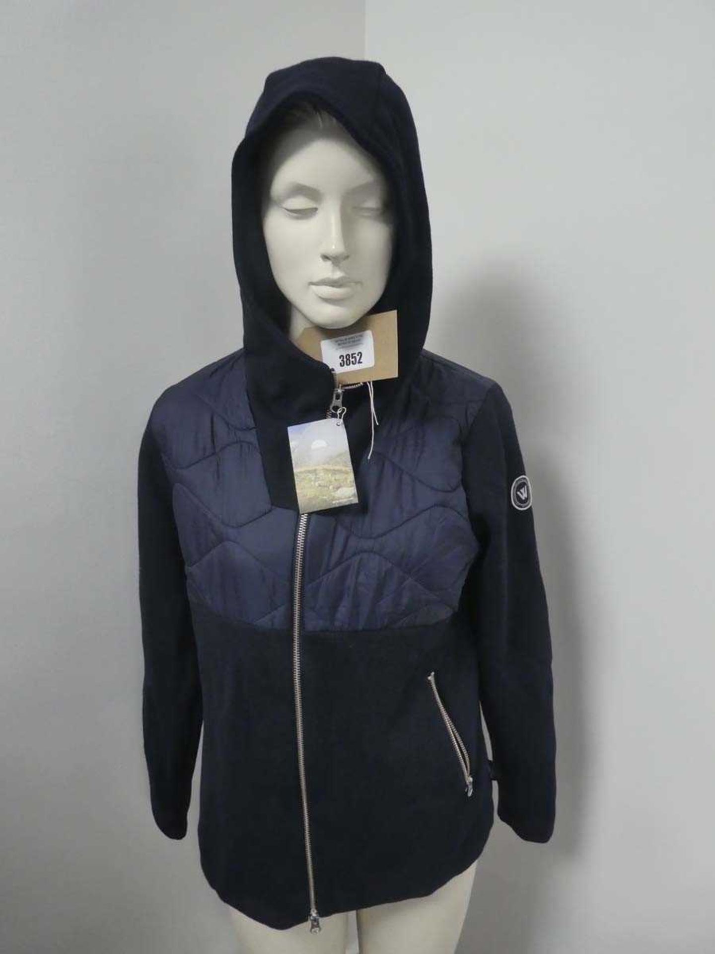 +VAT Holebrook Sweden ladies' Edla fullzip knitted windproof jacket with hood, size XS
