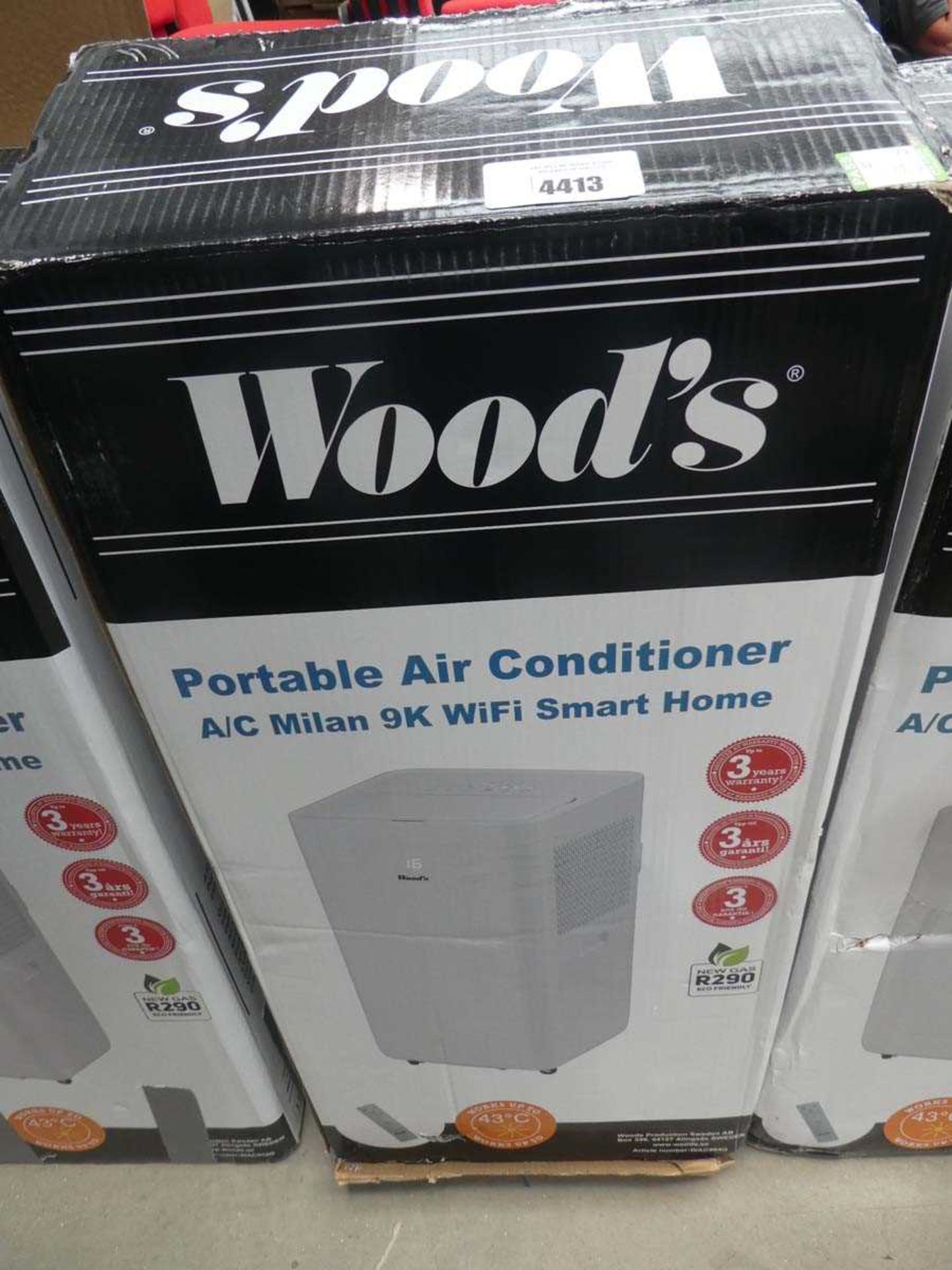 +VAT Boxed Woods portable air con unit