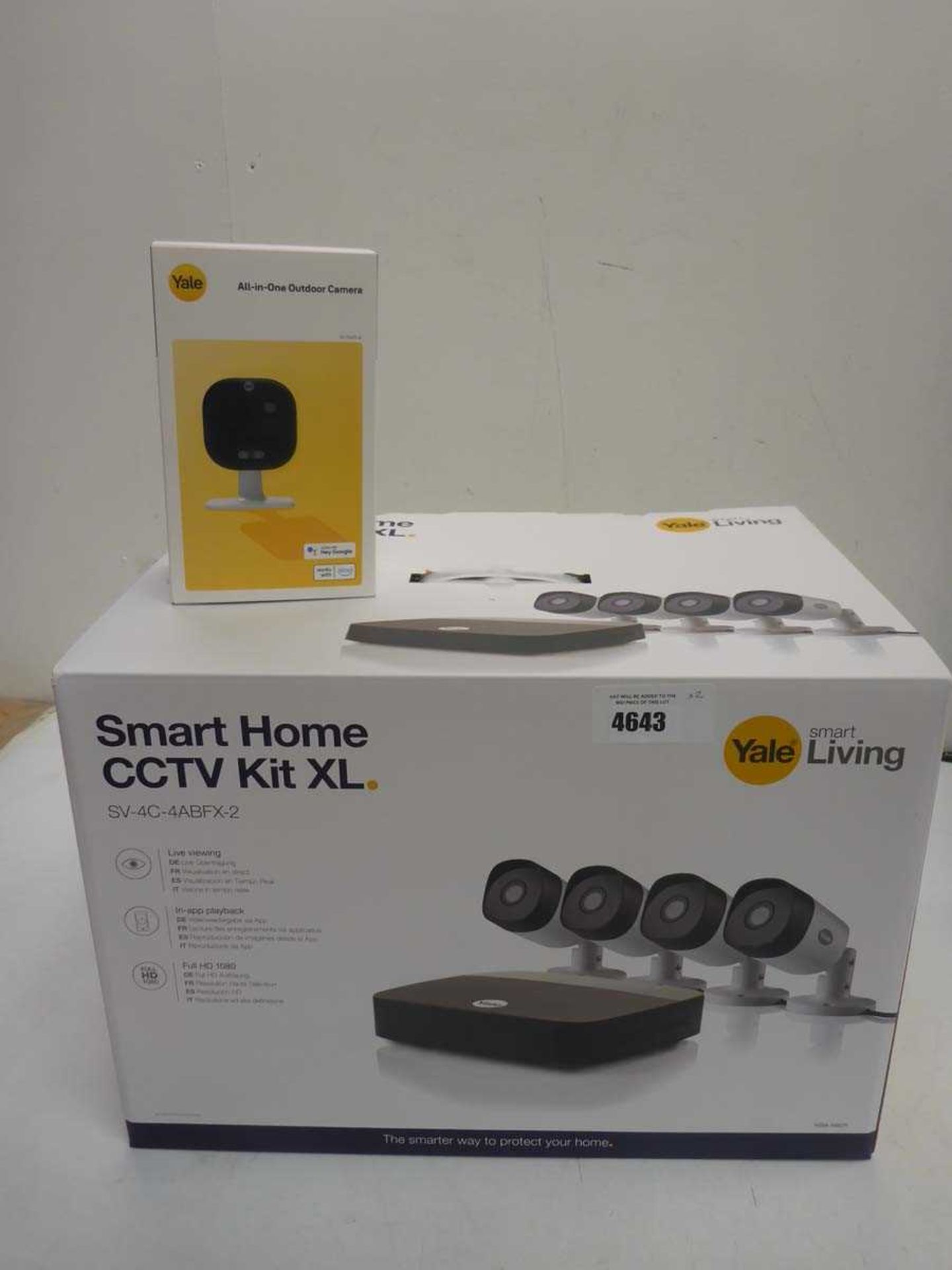 +VAT Yale Smart Home CCTV XL kit and Yale all in one outdoor camera