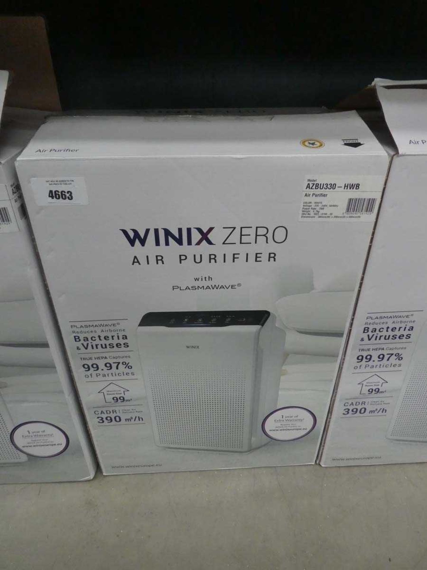 +VAT Boxed Winx air purifier