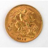 A half sovereign dated 1913