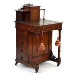 A 19th century mahogany Davenport in the manner of Gillow, w. 53 cm