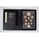 A Royal Mint 2012 United Kingdom proof coin set, cased and with papers