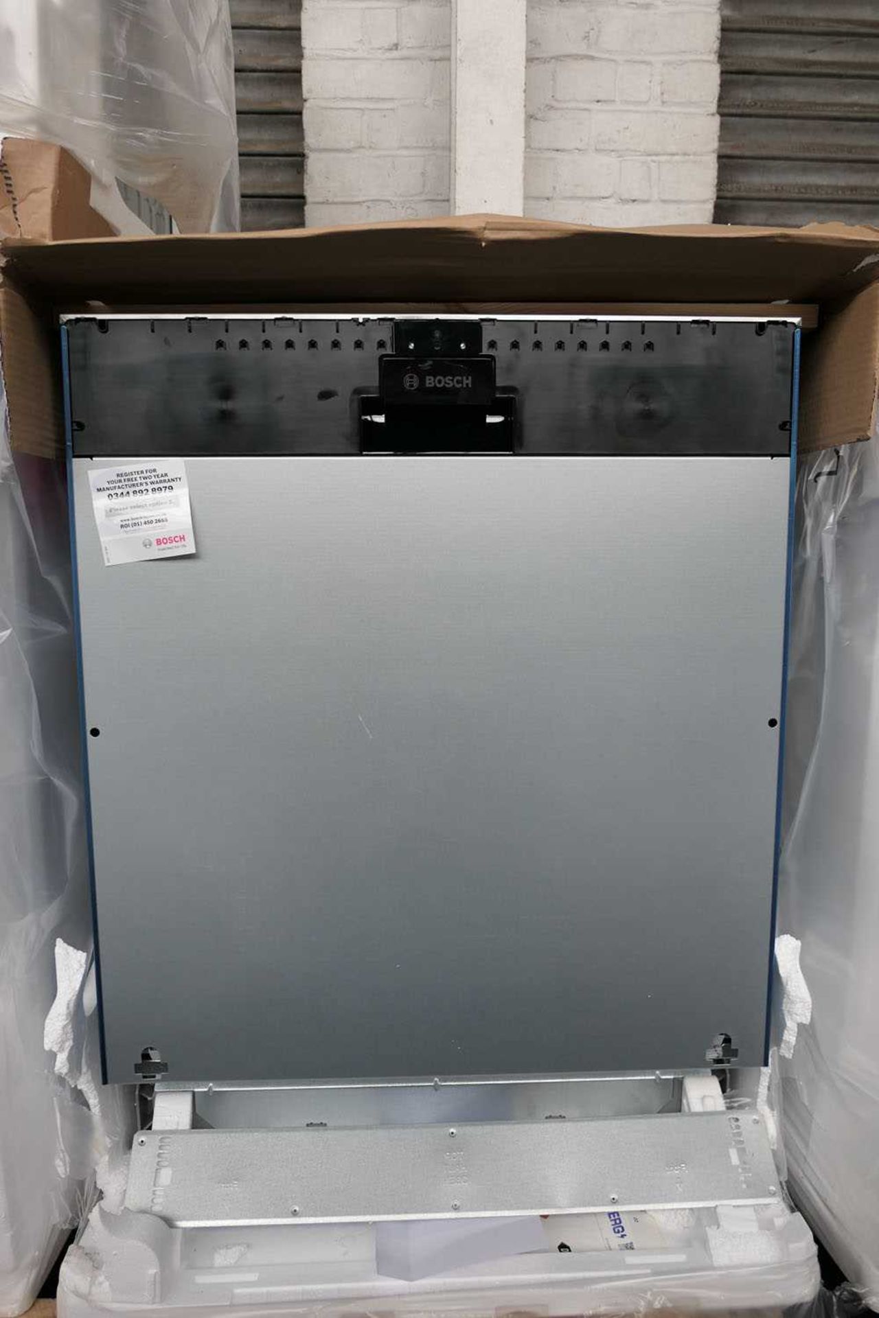 +VAT SGV4HVX38GB Bosch Dishwasher fully integrated