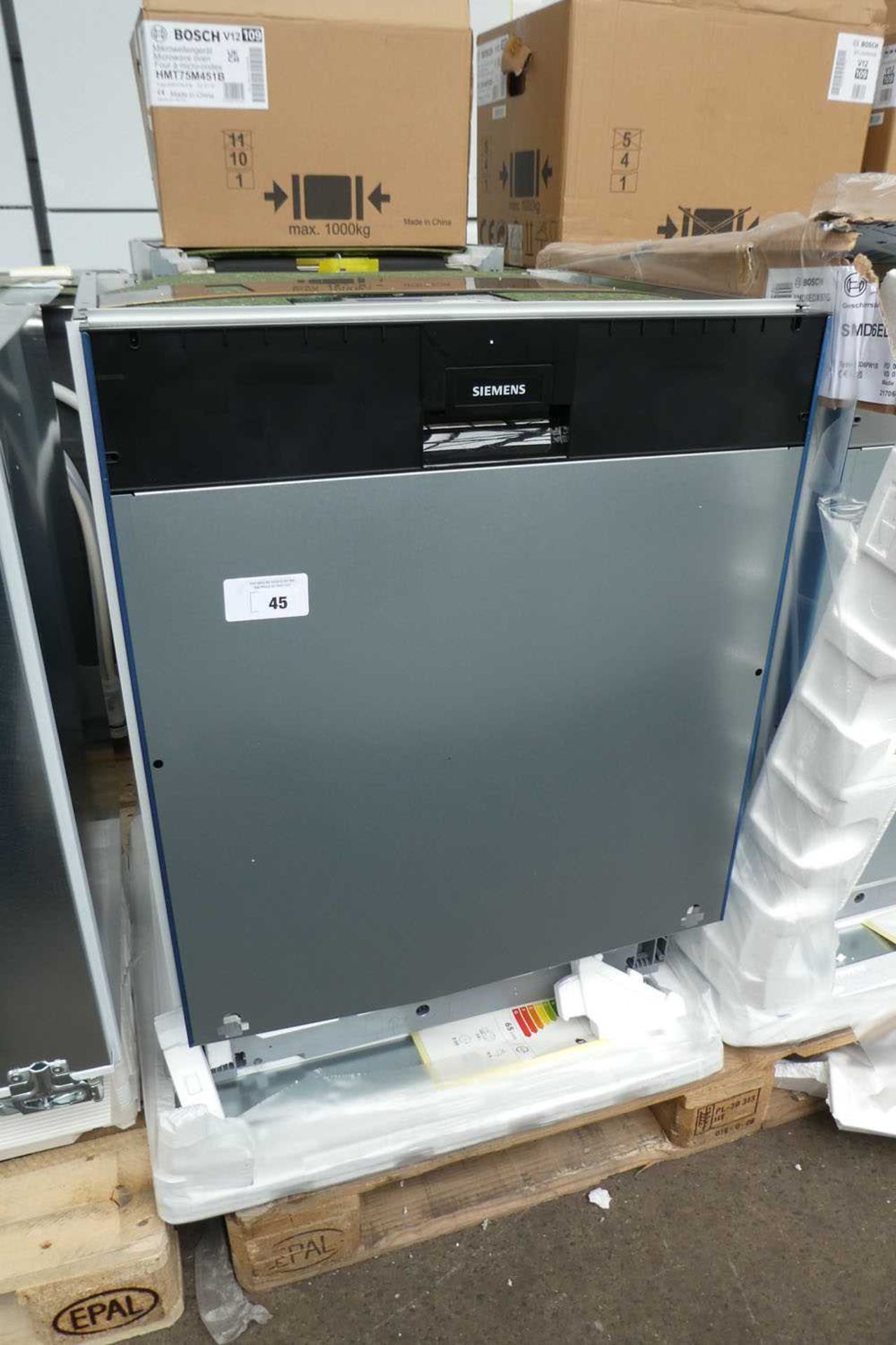 +VAT SN87YX01CEB Siemens Dishwasher fully integrated