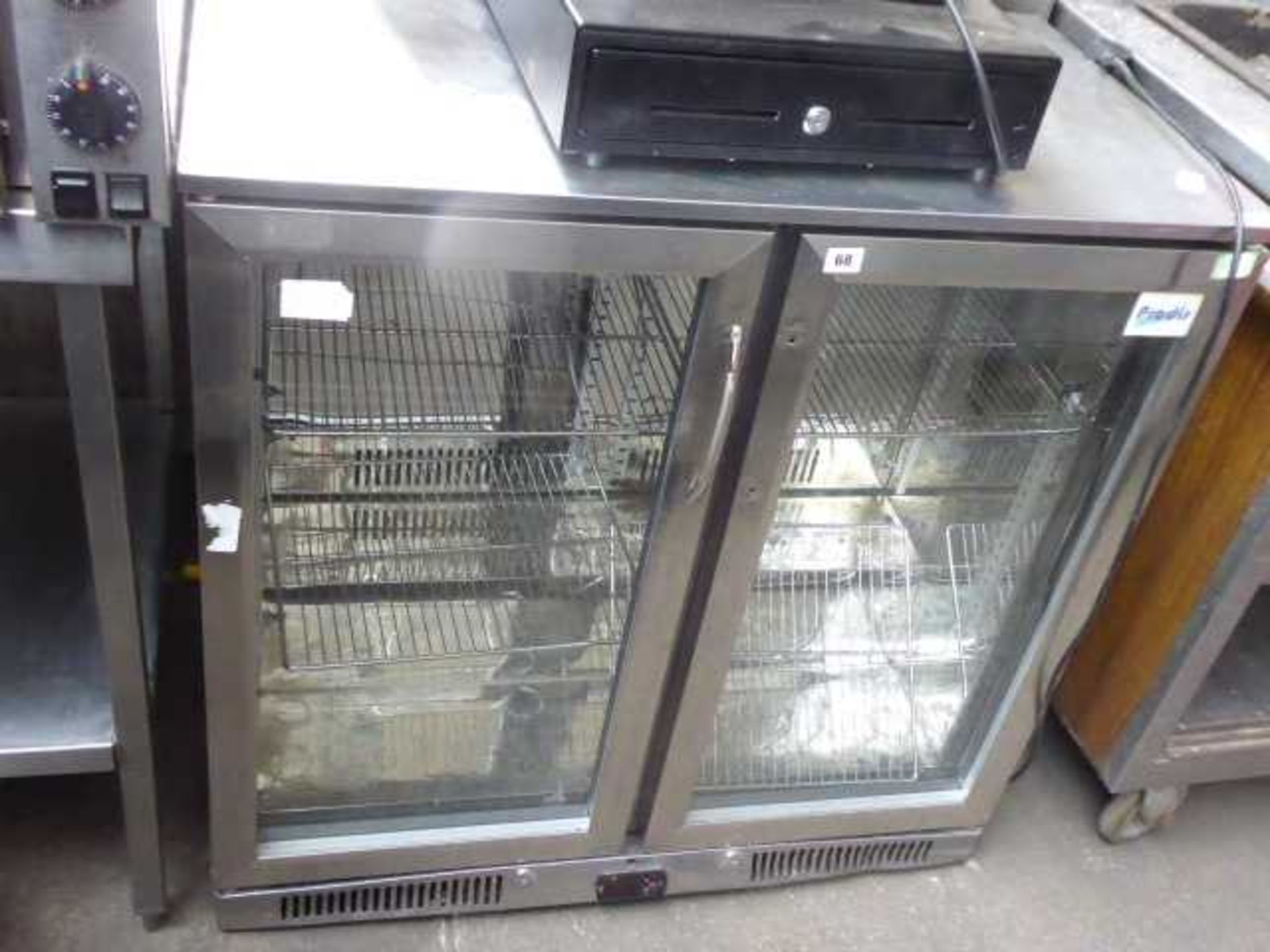 90cm Prodis under counter 2 door display fridge