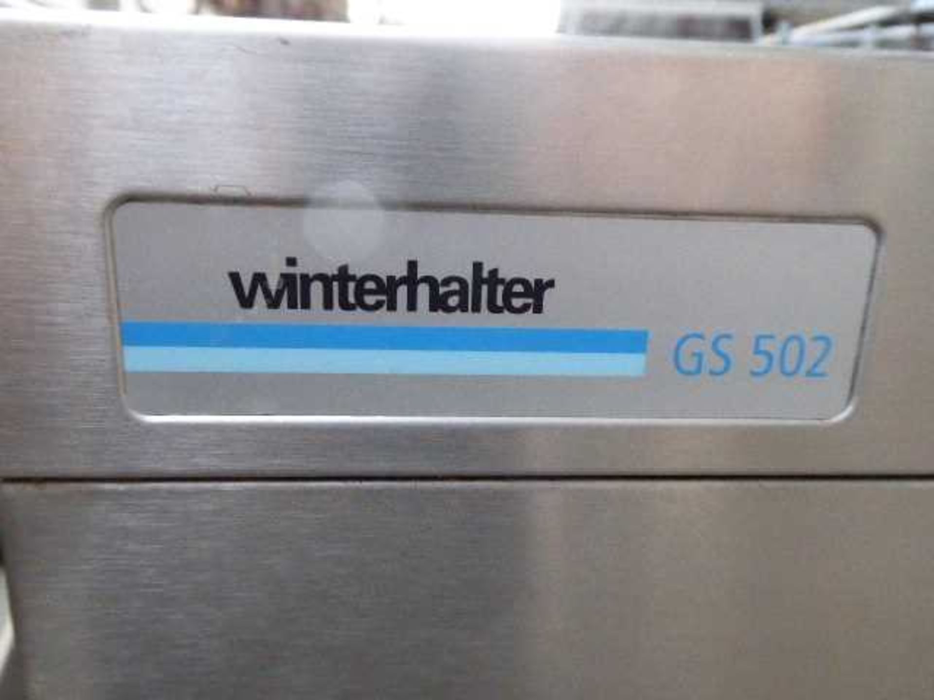 62cm Winterhalter GS502 lift top pass through dish washer - Image 3 of 3