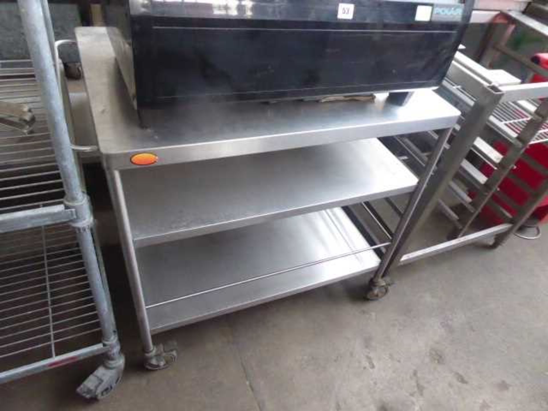 85cm 3 tier mobile catering trolley