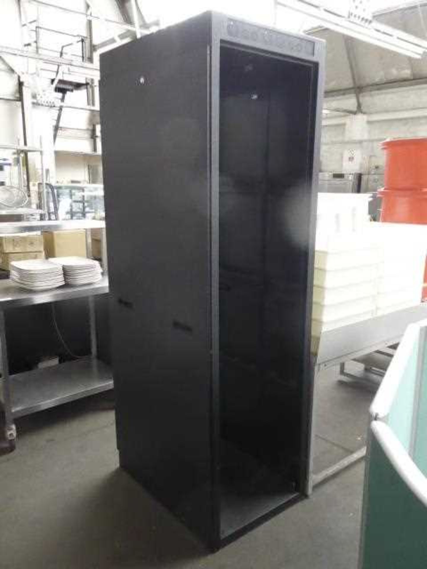 +VAT Chief large rack cabinet with no doors, 2.14m(h) x 0.62m(w)