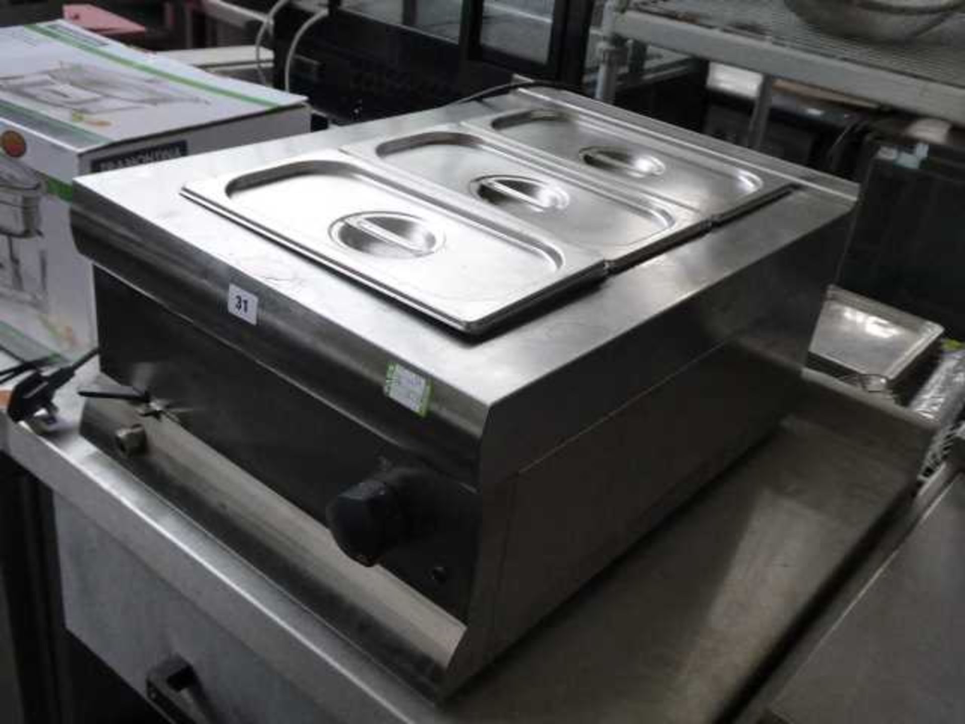 45cm electric Lincat 3 pot bain marie