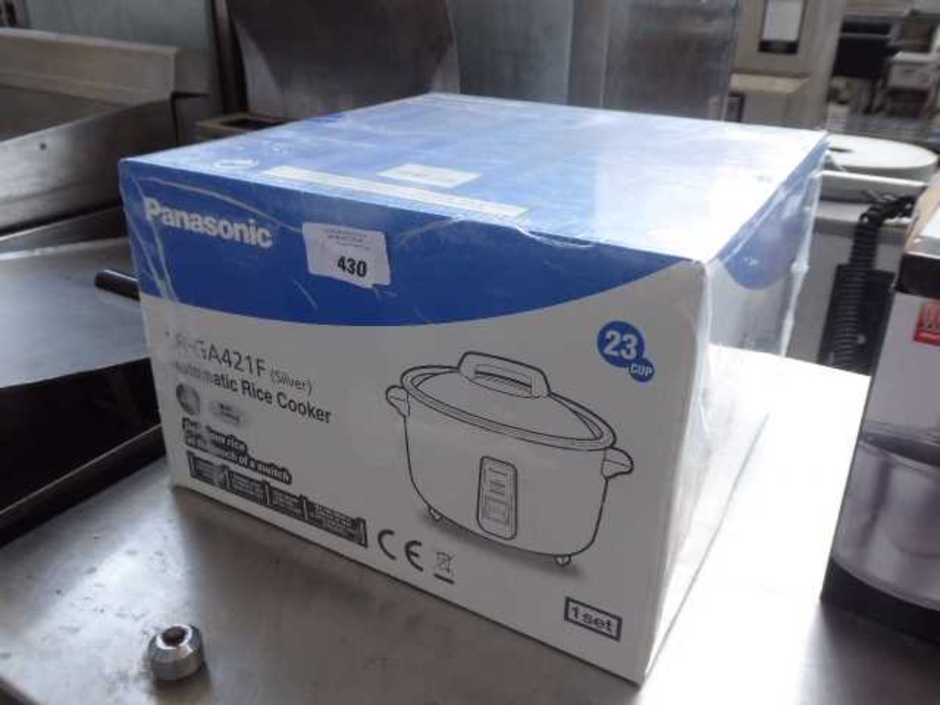 +VAT Panasonic automatic rice cooker in silver SRGA421F