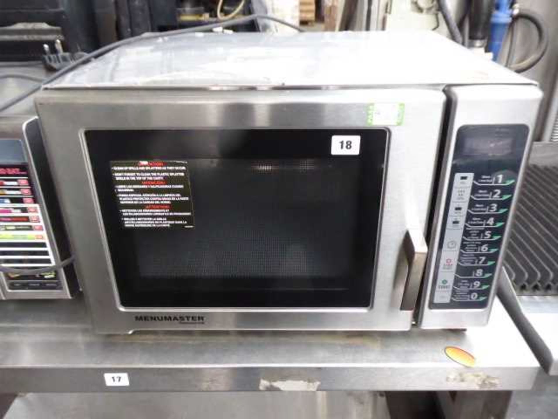 55cm Menu Master RFS511TSW13 microwave oven