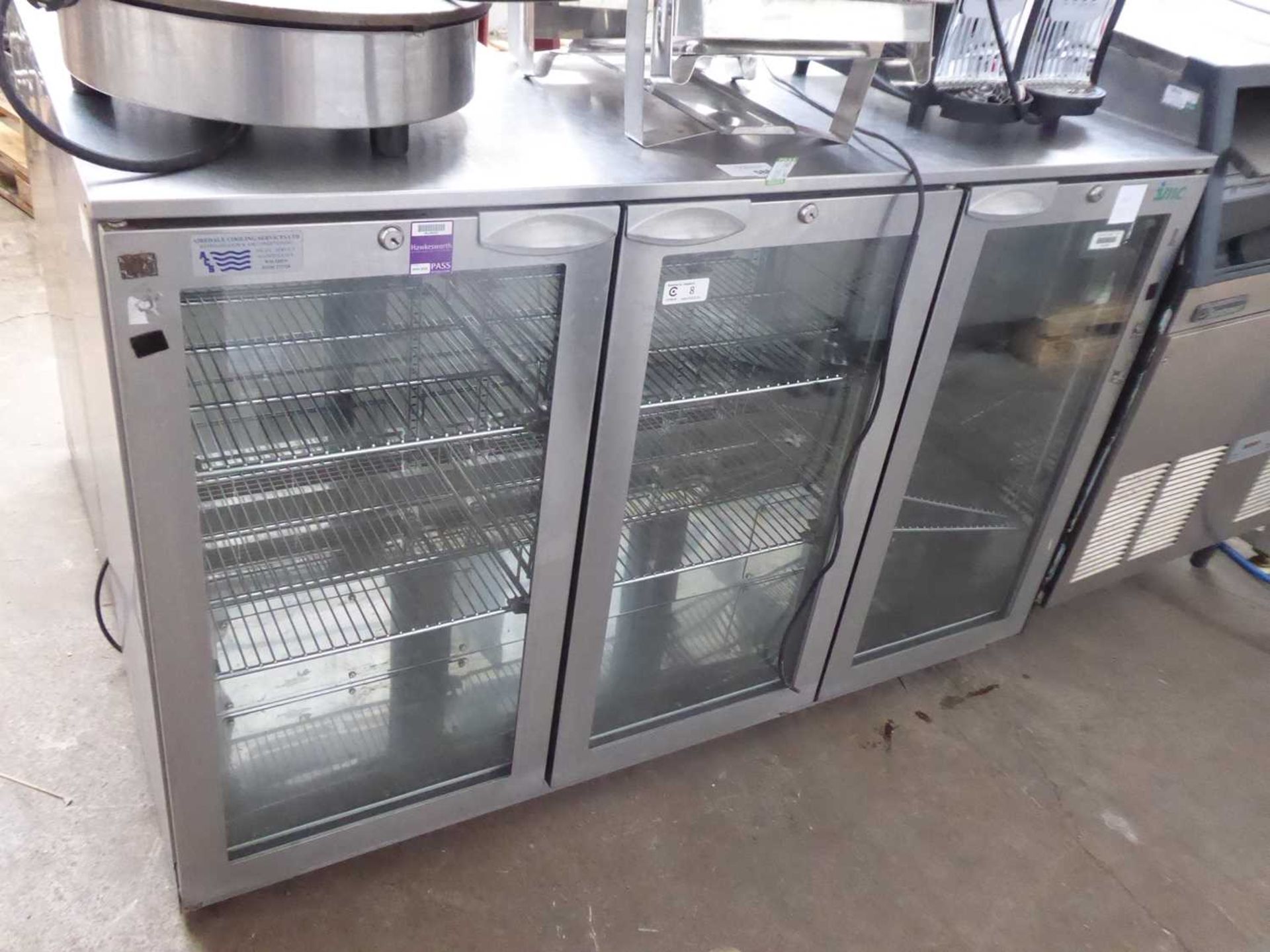 +VAT 135cm IMC M135 3-door counter fridge (gas r1234a)